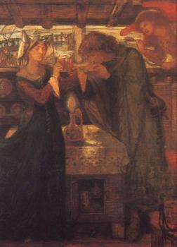 但丁 加百利 羅塞蒂 Tristram and Isolde Drinking the Love Potion